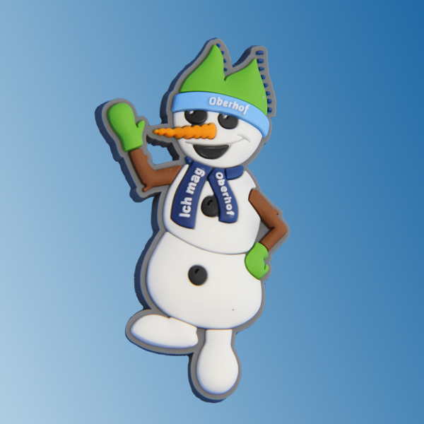 Schneemann "Flocke" Schlüsselanhänger 2D